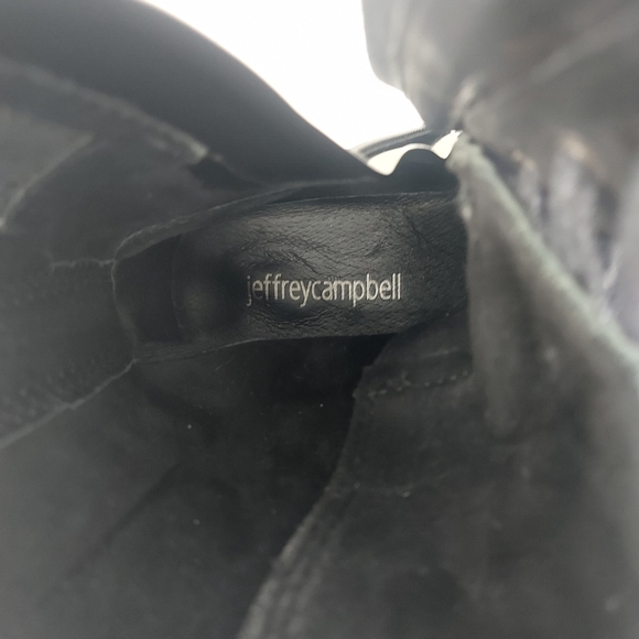 Jeffrey Campbell Sopas Lugged Platform Combat Boots Black Leather Size 6.5 - Picture 8 of 10